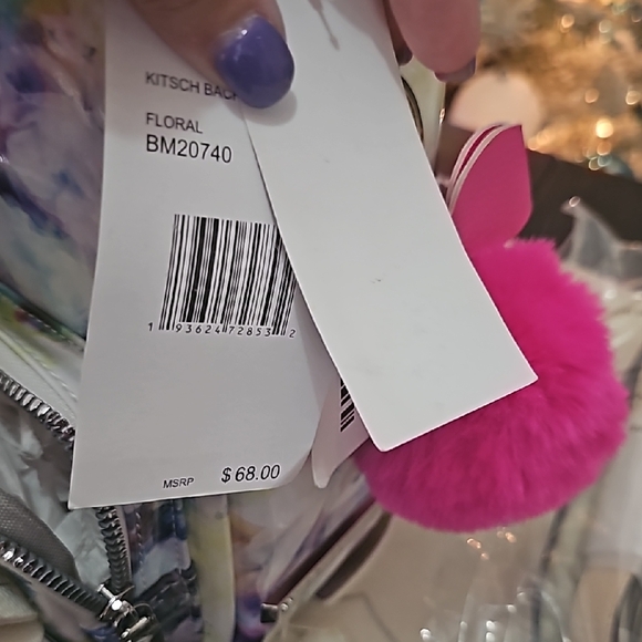 Betsey Johnson Colorful Dog Face Mini Backpack - Picture 2 of 6